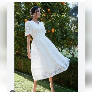 Rachel Parcell White Lace Dress
